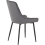 Seconique Quebec Straight Edge Dining Set Medium Oak Effect with Grey Velvet Chairs 9