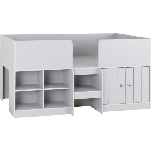 Seconique Orlando Low Sleeper Bed Bed Frame in Dove Grey Finish 1