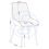 Seconique Treviso Light Oak Effect and Black Dining Set with Blue Avery Chairs 8