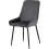 Seconique Treviso Light Oak Effect and Black Dining Set with Grey Velvet Avery Chairs 7