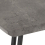 Seconique Quebec Dining Set Concrete Effect Wave Edge with 4 Grey Faux Leather Chairs 7