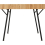 Seconique Treviso Light Oak Effect and Black Dining Set with Brown PU Quebec Chairs 5