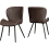 Seconique Treviso Light Oak Effect and Black Dining Set with Brown PU Quebec Chairs 7