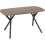 Seconique Athens Rectangular Dining Set Table and 4 Chairs in Medium Oak Effect and Black 3