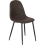 Seconique Athens Rectangular Dining Set Table and 4 Chairs in Medium Oak Effect and Black 8