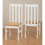 Seconique Seconique Ludlow Pine 4 Seater Dining Set - Oak & White Lacquer Finish 6