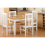 Seconique Seconique Ludlow Pine 4 Seater Dining Set - Oak & White Lacquer Finish 2
