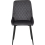 Seconique (Grey Velvet) Athens Medium Oak Effect/Black Rectangular Dining Set with Avery Chairs - Table with 4 Chairs 10