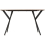 Seconique Athens Rectangular Medium Oak Effect/Black Dining Table Only 6