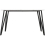 Seconique Marlow White Marble Effect/Black Dining Table 3