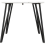Seconique Marlow White Marble Effect/Black Dining Table 4