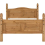 Seconique Corona 4FT 6inch Double High Foot End Bed Fram - Distressed Waxed Pine 12