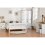 Seconique Monaco 4FT Small Double  High Foot End Bed Frame Only - White 8