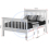 Seconique Monaco 4FT Small Double  High Foot End Bed Frame Only - White 9
