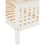 Seconique Monaco 4FT Small Double  High Foot End Bed Frame Only - White 14