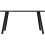 Seconique Quebec Wave Edge Dining Set 4 chairs Black Grain Grey Faux Leather 17