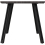Seconique Quebec Wave Edge Dining Set 4 chairs Black Grain Grey Faux Leather 20