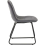 Seconique Quebec Straight Edge Dining Set Medium Oak Effect with Grey Lukas Chairs 8
