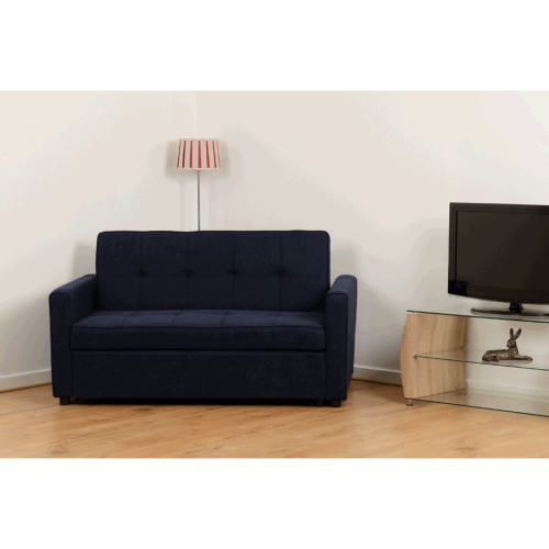 Seconique Atlas Sofa Bed - Navy Blue Fabric 1