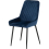 Seconique (Sapphire Blue Velvet) Athens Medium Oak Effect/Black Rectangular Dining Set with Avery Chairs - Table with 4 Chairs 10