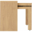 Seconique Seville 2 Drawer Slider Desk White High Gloss/Light Oak Effect Veneer 12