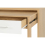 Seconique Seville 2 Drawer Slider Desk White High Gloss/Light Oak Effect Veneer 14