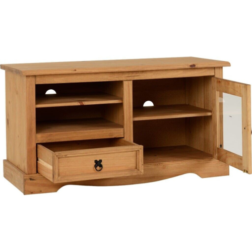 Seconique Seconique Corona Mexican Solid Pine 1 Door 1 Drawer Tv Entertainment Unit 1