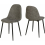 Seconique Athens Rectangular MDF/Metal Dining Set Concrete Effect/Black/Grey 6