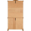 Seconique Corona 3' Distressed Waxed Pine/Clear Glass Buffet Hutch 9
