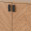 Seconique Leon 2 Door 2 Drawer Cabinet Medium Oak Effect Metal Legs 14