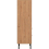 Seconique Leon 2 Door 2 Drawer Cabinet Medium Oak Effect Metal Legs 15