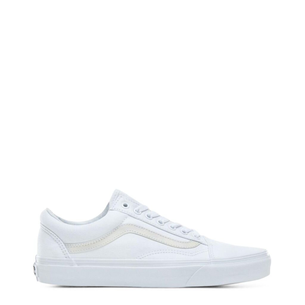 (UK 9) Unisex Vans True White Old Skool Canvas Trainers