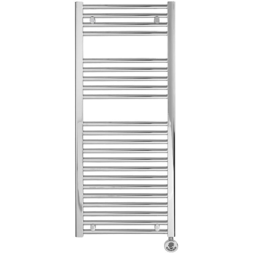 Bray Straight Towel Warmer / Heated Bathroom Towel Rail, Chrome ...