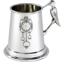 Baby Data Pewter Mug Quarter Pint Christening Mug Pewter Room to Engrave Name (on Back), Date of Birth, Time of Birth and Weight Perfect for Engraved