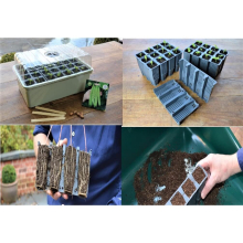 28 Cell Deep Root Success Kit Plug Plant Seed Tray Trainer 12cm Deep, with 8cm height Lid Dial Ventilator Cell has Drainage Hole & 4 Side Vent holes