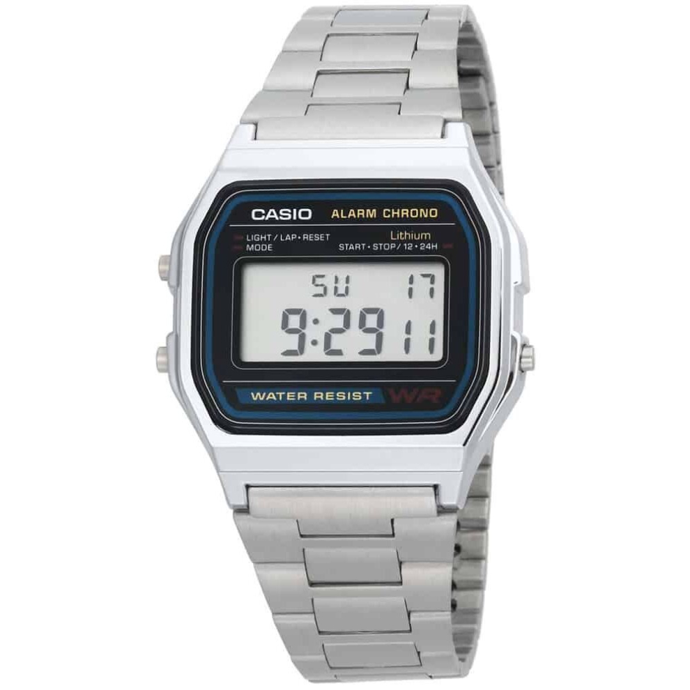 Casio Mens Watch Stainless Steel Bracelet Dial A158WA-1DF