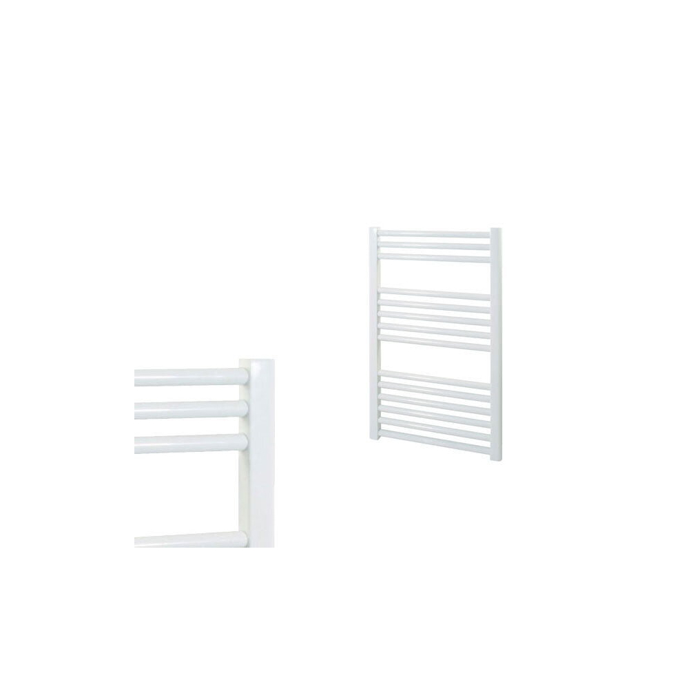 (50Cm, 80Cm) Bray Straight Towel Warmer / Heated Towel Rail Radiator, White - Central Heating 5056046202361