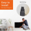 (White 500W) Vitra Smart Wifi Electric Panel Heater / Convector Radiator, Wall Mounted / Portable 3