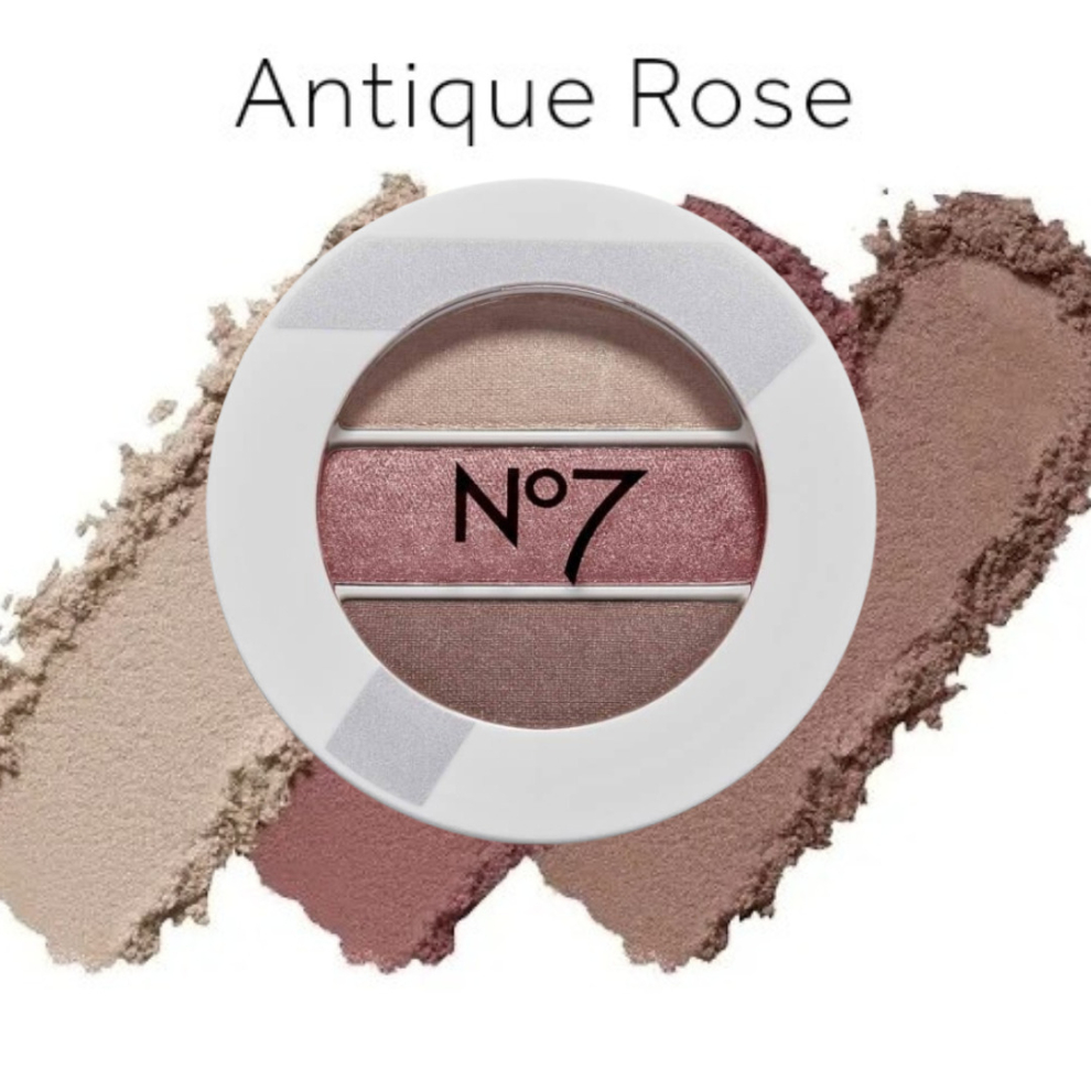 No7 trio eyeshadow - antique rose