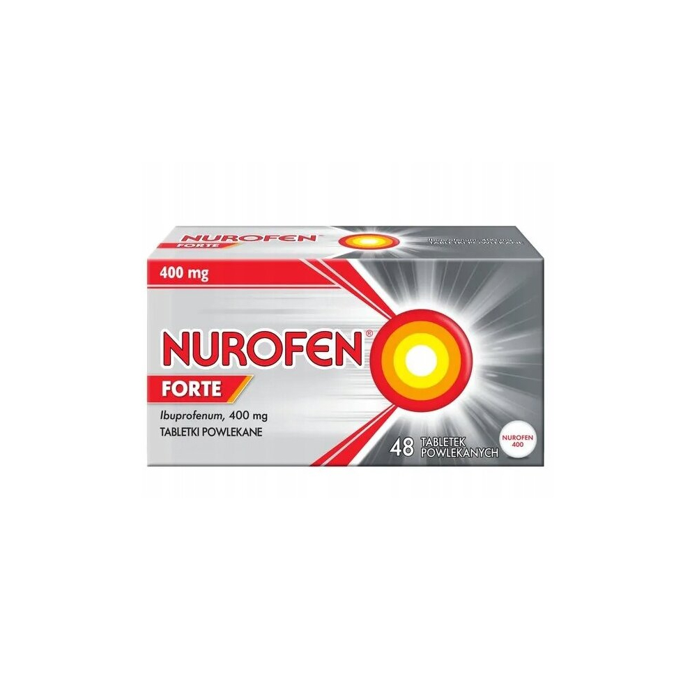 Nurofen Forte Ibuprofen 48X Tablets Headache Pain Cold Flu 400Mg