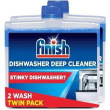 Finish Dishwasher Machine Cleaner | Original | Pack of 2, 250ml Each |Deep Cleans and Helps to prolong life of your dishwasher
