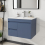 750mm Bathroom Vanity Unit & Ceramic Basin Wall Hung Cabinet  Grey 1