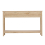 Living And Home 3 Drawer Rustic Wooden Console Table with Bottom Shelf 4