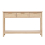 Living And Home 3 Drawer Rustic Wooden Console Table with Bottom Shelf 3