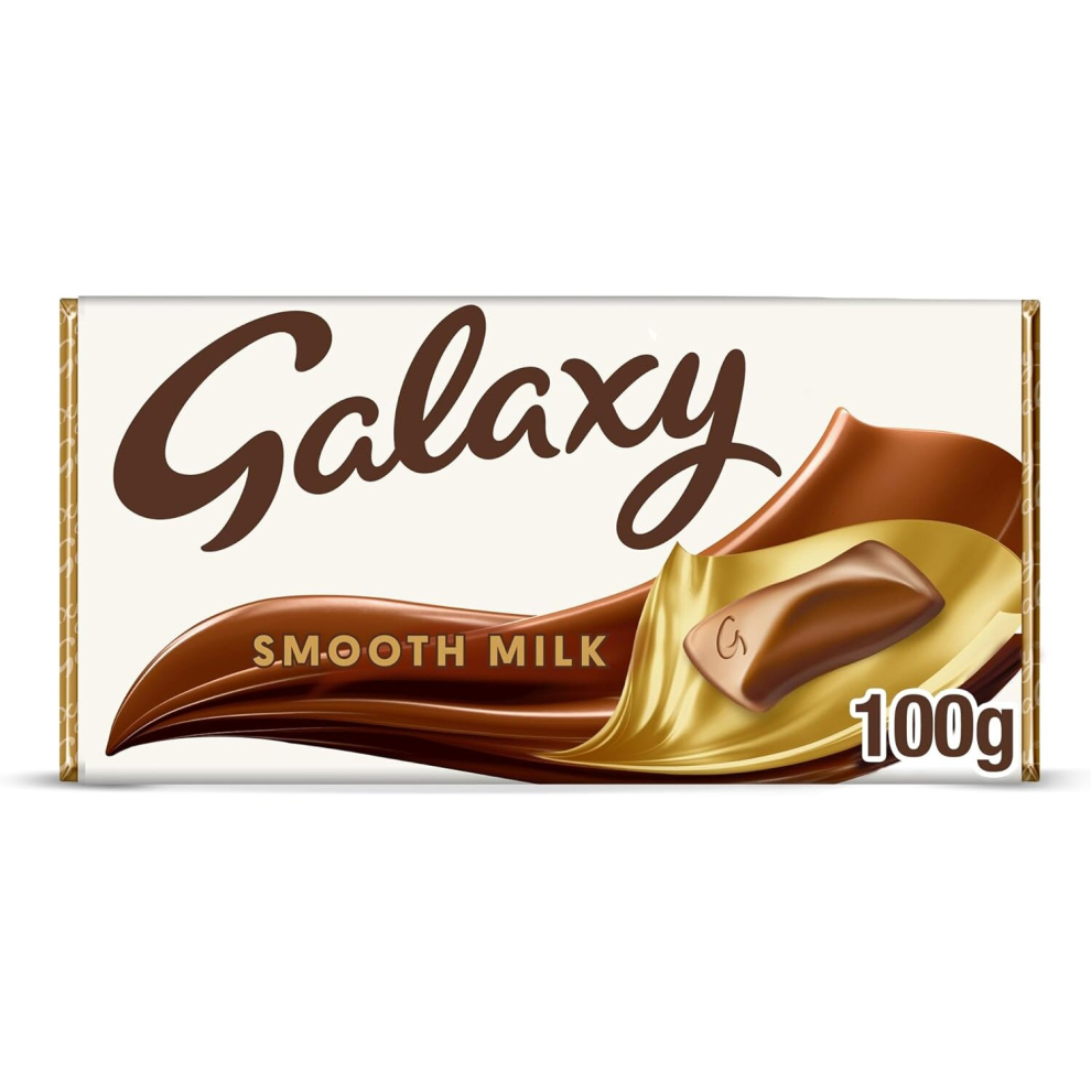 Galaxy Smooth Milk Chocolate Bar Chocolate Gift Movie Night Snacks Sharing Bar 100g