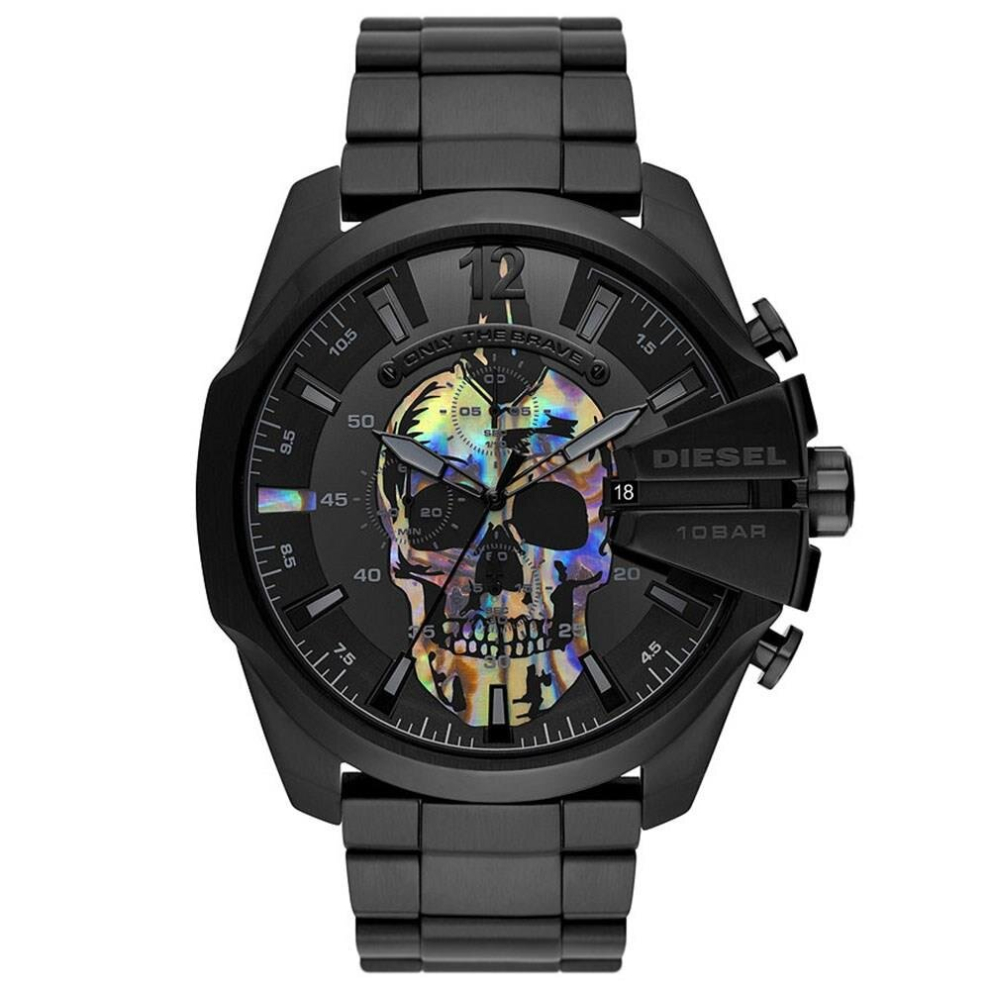 Montre Hommes Diesel DZ4582 Mega Chief Analog Black Dial