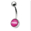 (Angel ) Surgical Steel Worded  Belly Bars 1
