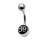 (69) Surgical Steel Worded  Belly Bars 1