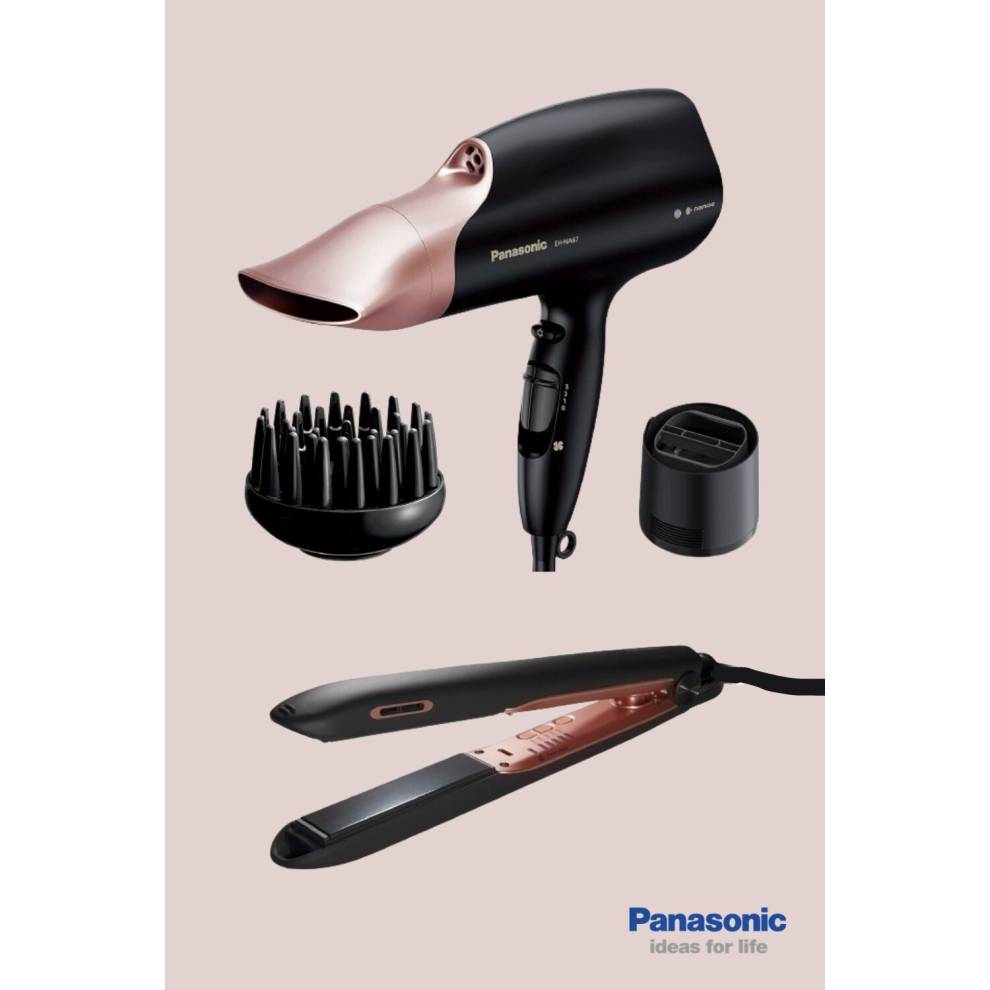 Panasonic Eh-Na67 Nanoe Hair Dryer & Eh-Hs99 Hair Straightener Set