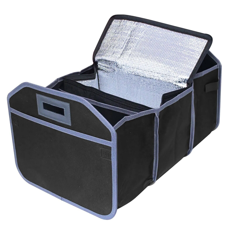 Car Boot Organiser Bag Removable Cooler Liner Collapsible Foldable Trunk Storage (550mm x 360mm x 300mm)